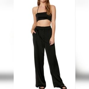 Sophia richie x barIII satin wide leg trouser nwt size 4